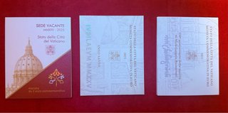 Lote 3 Monedas Vaticano 2€ Conmemorativas 2025