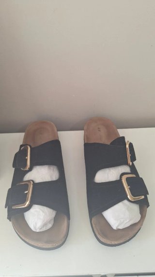 Sandalias H&M Premium Negras Talla 38