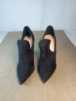 Scarpe tacco alto nere scamosciate