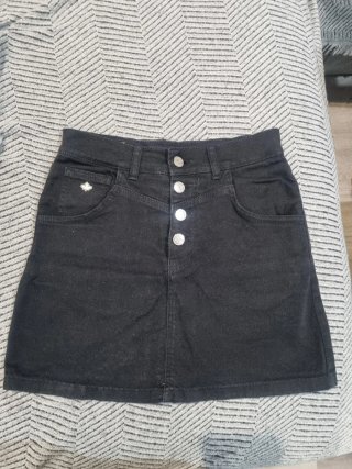 Falda vaquera negra Noon talla XXS
