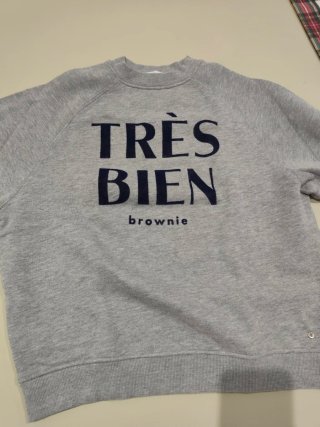Sudadera niña Brownie gris talla XS