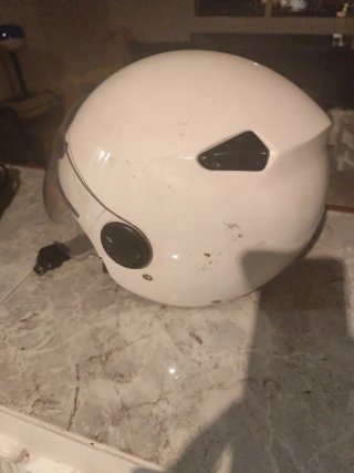 Casco Moto Jet Zeus Blanco Talla L