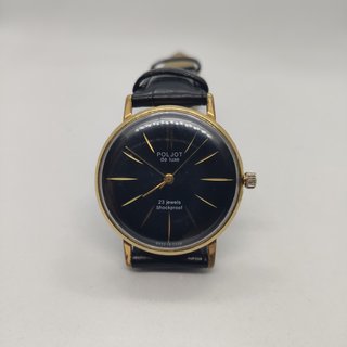 RELOJ RUSO POLJOT BAÑADO EN ORO-AU-10 / 23 RUBIES