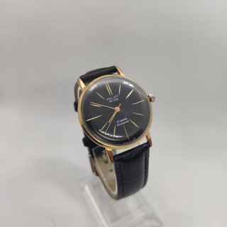 RELOJ RUSO POLJOT BAÑADO EN ORO-AU-10 / 23 RUBIES
