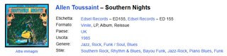 Allen Toussaint - Southern Nights