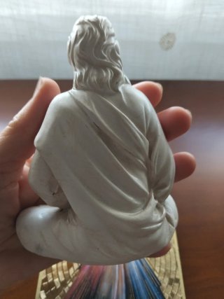 Tabla Divina Misericordia y Figura de Jesús