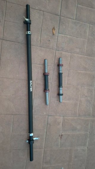 Barra de pesas con discos Salter