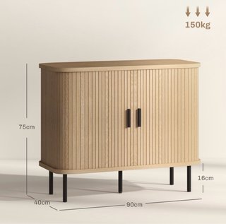 Aparador buffet madera y metal