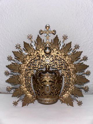 Corona Virgen 4cm Diámetro para virgen de 50-55cm