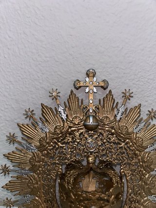 Corona Virgen 4cm Diámetro para virgen de 50-55cm