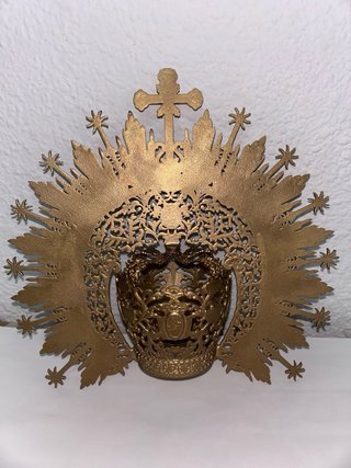 Corona Virgen 4cm Diámetro para virgen de 50-55cm