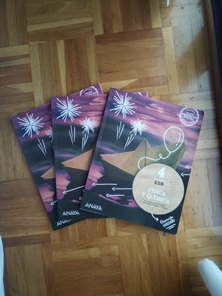 Libros de física y química de 4° de ESO