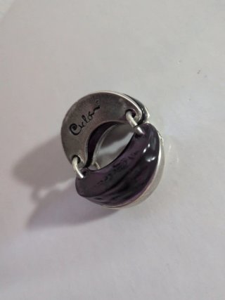 Anillo Ciclón Plata y Morado