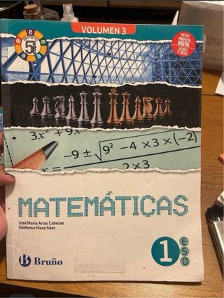Matemáticas 1 ESO 3 volúmenes Proyecto 5 etapas