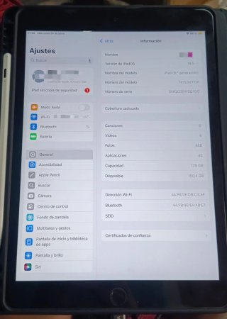 iPad 8ª Generación Plata + Teclado + Lápiz