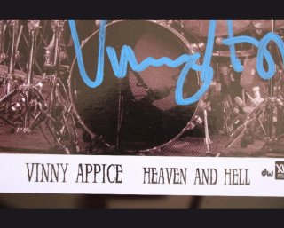 Autógrafo Vinny Appice (Heaven and Hell) Original