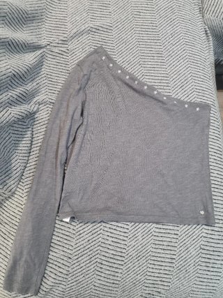 Top Browne gris suave