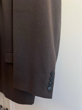 Americana Marrón de Lana y Cachemira Talla 54