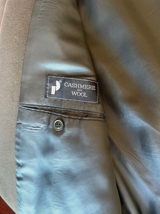 Americana Marrón de Lana y Cachemira Talla 54