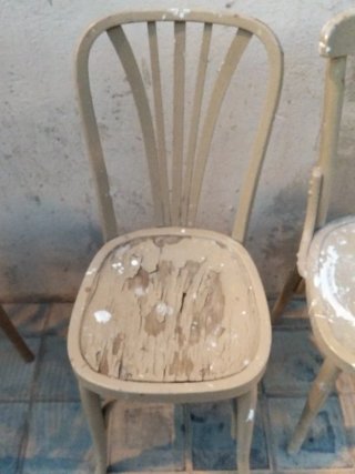 Dos Sillas Thonet Madera Beige