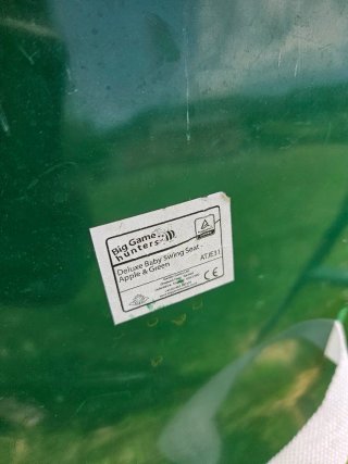Columpio para bebé verde