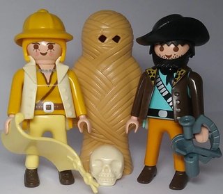 Playmobil 2 exploradores momia y calavera