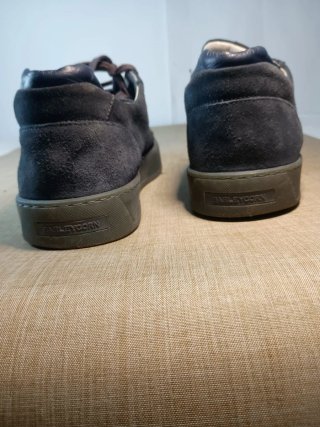 Scarpe uomo scamosciate grigio scuro