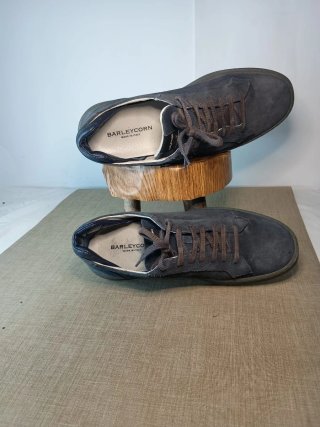 Scarpe uomo scamosciate grigio scuro