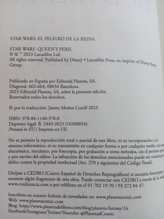 Star Wars El peligro de la reina