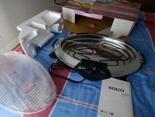 Barbacoa Eléctrica Sogo Smokeless Grill