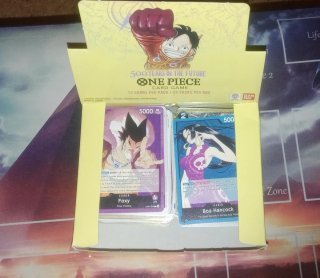 lote de 250 + 6 cartas de One Piece op07