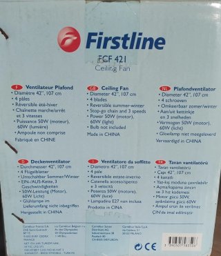 Ventilador de Techo Firstline FCF 421 Blanco