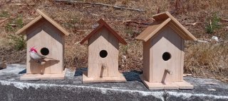 Casetta per uccelli in legno