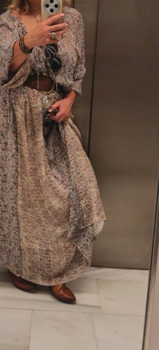 Vestido gasa comunión/boda talla única