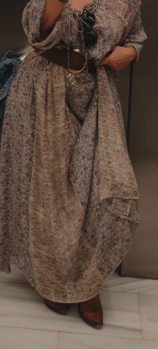 Vestido gasa comunión/boda talla única