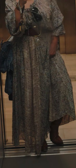 Vestido gasa comunión/boda talla única