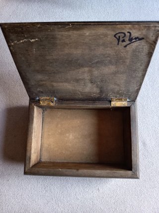 Caja Joyero Madera Decorada Flores Secas