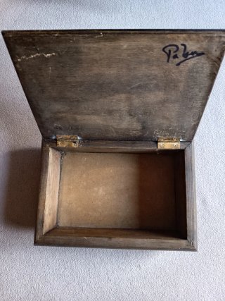 Caja Joyero Madera Decorada Flores Secas
