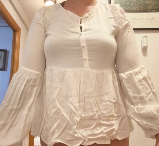 Blusa Stradivarius blanca