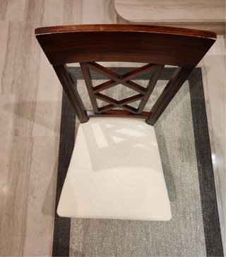 Juego 6 Sillas Comedor Madera Tapizadas