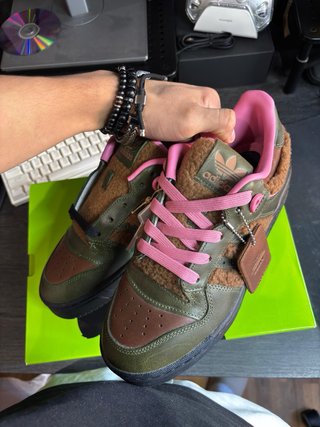 Adidas Zapatillas Verde y Rosa
