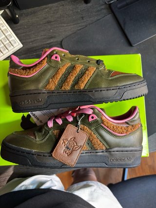 Adidas Zapatillas Verde y Rosa