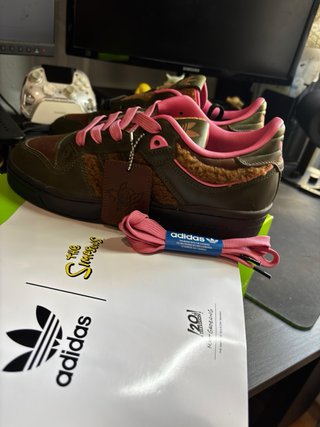 Adidas Zapatillas Verde y Rosa