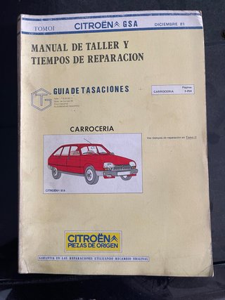 Manual Citroën GSA Taller y Reparación Dic 81