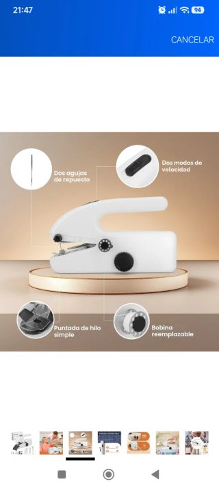 Máquina de coser portátil Mini Handheld