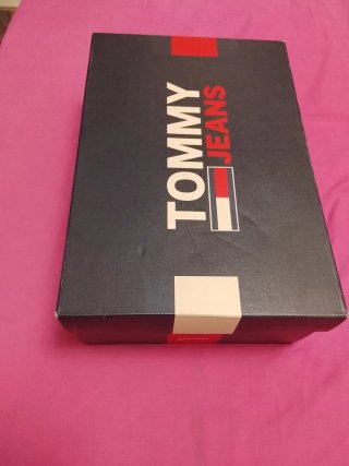Chanclas Tommy Jeans Mujer Negras Rojas