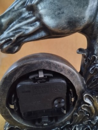 Reloj de sobremesa figura caballo bronce