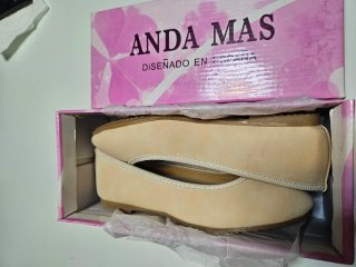 Manoletinas ANDA MAS beige niña...Número 33