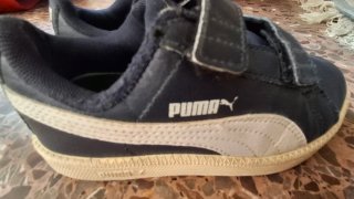 Zapatillas Puma Niños Beige y Negro