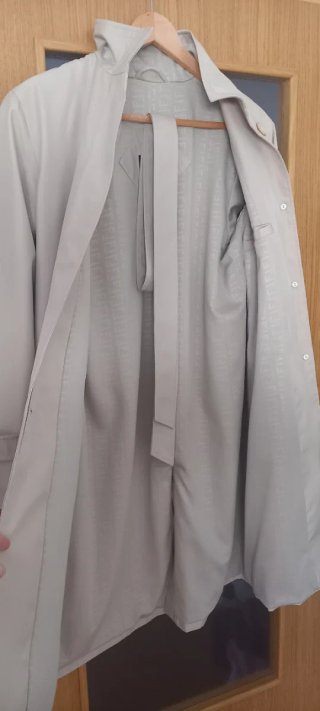 Gabardina Fendi Beige Talla L mujer Años 90